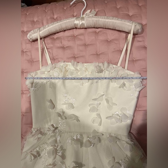 Helsi Audrey Square-Neck Floral Appliqué Sheer Midi Dress - Size XS - Picture 16 of 16